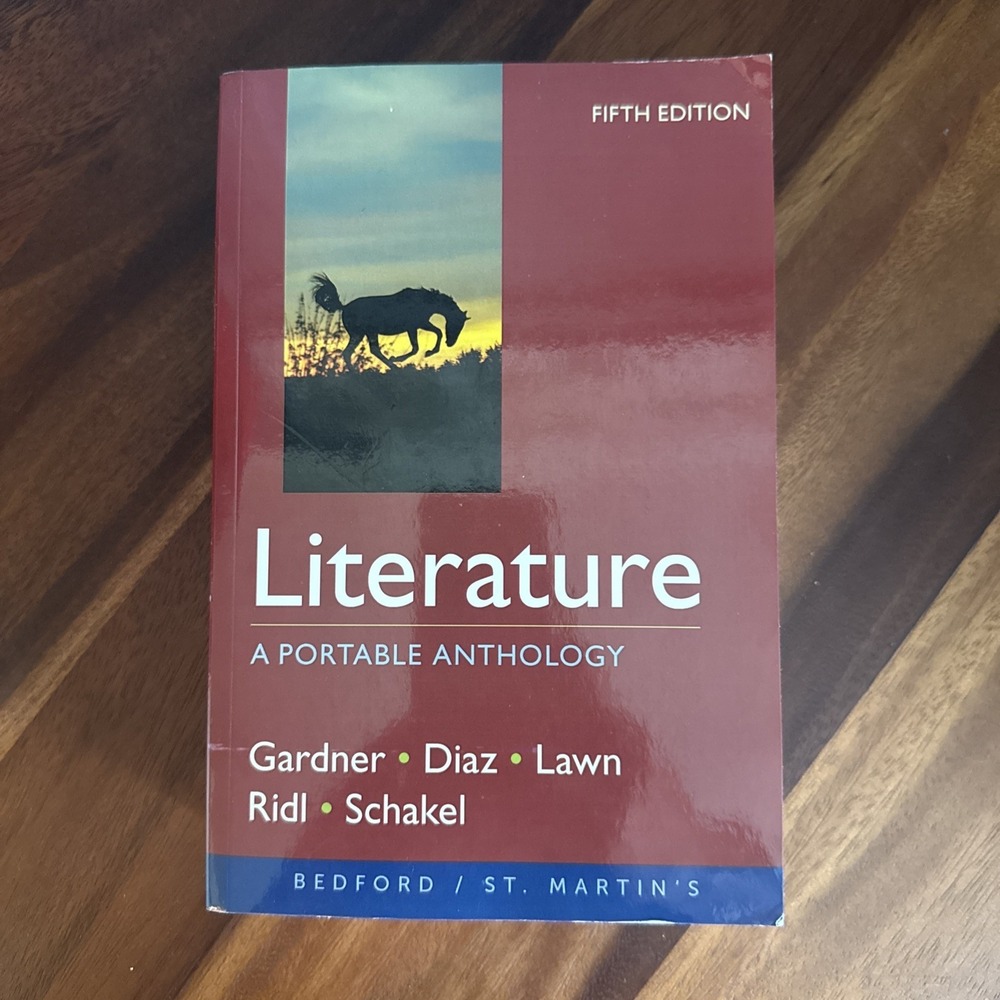Literature: A Portable Anthology - Paperback, by Gardner Janet; Diaz - Very Good